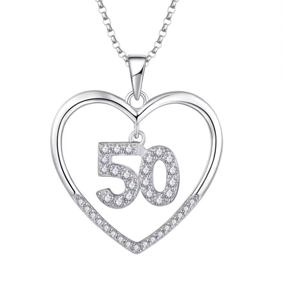 YASVITTI Custom Fashion 925 Sterling Gümüş Kalp Kolyesi 50 ve 30 numaralı Kolye Kolye Alışverişleri