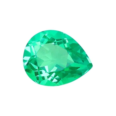 Sentetik Laboratuvar Üretimi Zümrüt Gemstone VVS Tüm Boyutlar Biçimleri Özel