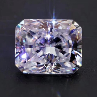 Parlak Sarı Moissanite Gem Radiant Cut GRA VVS Altın Yüzük için Moissanite Elması