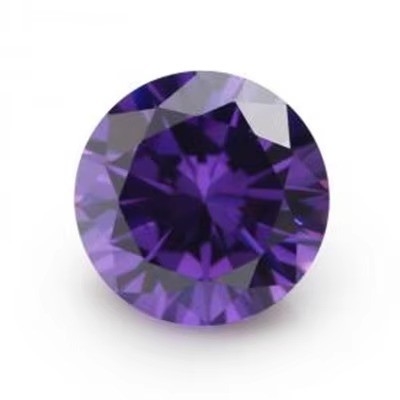5A Kaliteli gevşek taşlar Renkler Zirkon Elmaslar Yuvarlak Kesim 1.75mm 2.25mm Sentetik 5ct Moissanite Yüzüğü için