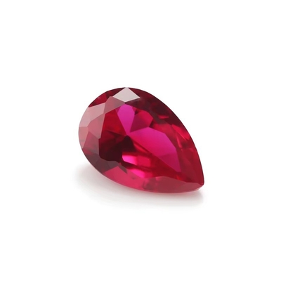 Vintage Tarzı Ruby Moissanite Sentetik Korundum Pear Şekli 2x3mm'den 10x14mm'e Kadar Mücevher Yapımı İçin Sıfır Taş