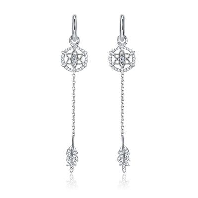0.26ft 1.2g Gümüş Takı Küpeler 3A CZ Kristal Top Küpeler SGS