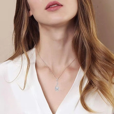 YASVITTI Gemstone Infinity Pendant Kolye Kübik Zirkonya Doğum Taşı Kalp 925 Sterling Gümüş Kolye
