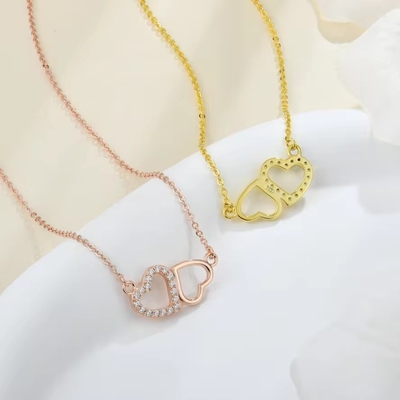 YASVITTI Sevgililer Günü Hediyesi Lüks Kolye 925 Sterling Gümüş Moda Klasik Kadınlar Kalp Kolye Mücevherleri