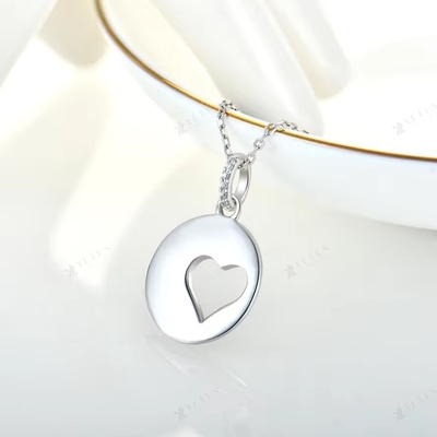 YASVITTI Romantik 925 Sterling Gümüş Kolye Rhodium Kaplama Parça Çürük Aşk Kalbi Kolye Sevgililer Günü için Kolye