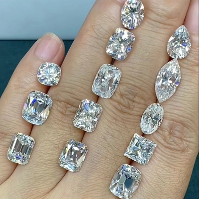 Laboratuvarda yetiştirilen gevşek Moissanite Elmas VVS Sertifikası 7 karat Parlak Özel Sentetik Mücevherler