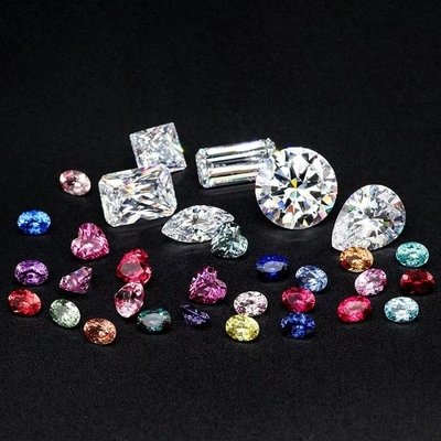 Laboratuvarda yetiştirilen gevşek Moissanite Elmas VVS Sertifikası 7 karat Parlak Özel Sentetik Mücevherler