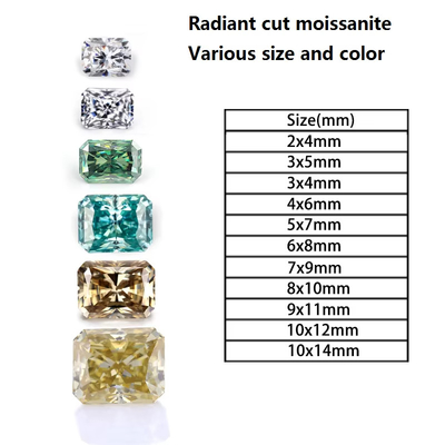Beyaz Açık Mücevher Rengi Moissanite Kalp Ok Parlak Yüzükler Kesilmiş