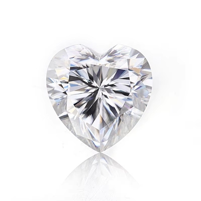 Toptan Moissanite Mücevher Elmas 1ct Yüzükler İçin Kalp Şekilli Kulak Çubukları