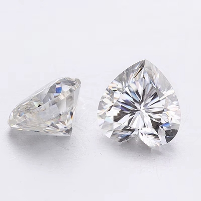 Toptan Moissanite Mücevher Elmas 1ct Yüzükler İçin Kalp Şekilli Kulak Çubukları