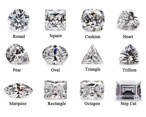 Toptan Moissanite Mücevher Elmas 1ct Yüzükler İçin Kalp Şekilli Kulak Çubukları