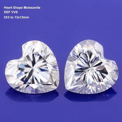 Toptan Moissanite Mücevher Elmas 1ct Yüzükler İçin Kalp Şekilli Kulak Çubukları