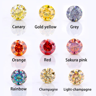Zümrüt Kesim EF Beyaz VVS Sentetik Mücevher Moissanite Elmas Yüzükler İçin