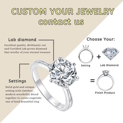 0.5ct 1ct 1.5ct 2ct 3ct Beyaz Moissanite Elmas HPHT CVD Laboratuvar Büyümüş Elmas