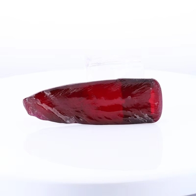8# Kırmızı Ruby Sentetik Korundum Keskin Özel Antik Moissanite Yüzük ve Kolye