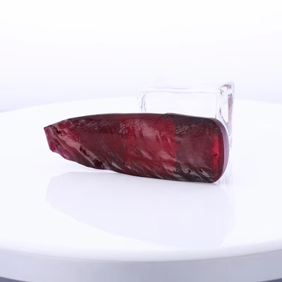 8# Kırmızı Ruby Sentetik Korundum Keskin Özel Antik Moissanite Yüzük ve Kolye