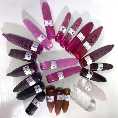 8# Kırmızı Ruby Sentetik Korundum Keskin Özel Antik Moissanite Yüzük ve Kolye
