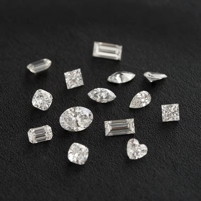 Prenses Cut 1.4*1.4-4*4mm Melee HPHT DEF VS Square Laboratuvar Yaratılmış Elmaslar Moissanite