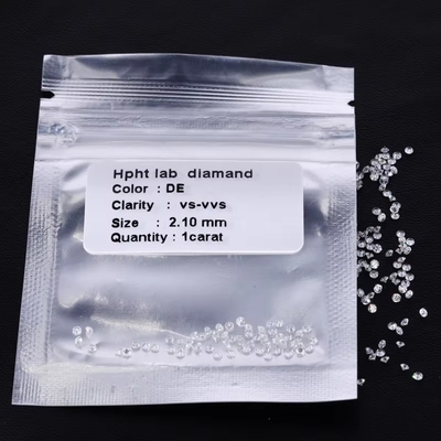 Prenses Cut 1.4*1.4-4*4mm Melee HPHT DEF VS Square Laboratuvar Yaratılmış Elmaslar Moissanite