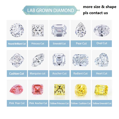 DEF VS Beyaz Renk Laboratuvar Büyümüş Elmaslar Moissanite Boş Markize Moissanite Yastık Kesim 3 * 3-5 * 5m