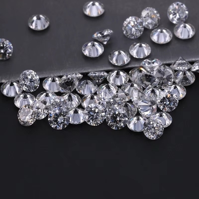 0.8-3.3mm Yuvarlak Parlak Kesim Adam Yapımı Elmas Moissanite DEF VVS VS Laboratuvar Büyütülmüş Elmas