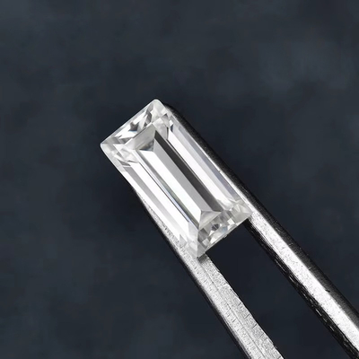 Yuvarlak Beyaz Melee Moissanite Taş Baguette Mücevher Yapımı için Çıkartma Taş