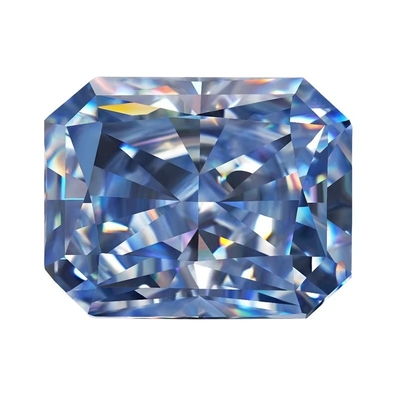 VVS 1ct Ezilmiş Buz Yayılımı Moissanite Elmas Mavi Melee Moissanite