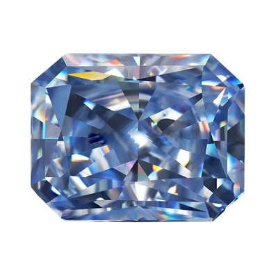 VVS 1ct Ezilmiş Buz Yayılımı Moissanite Elmas Mavi Melee Moissanite