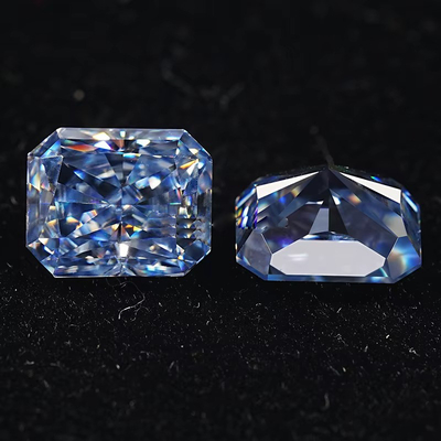 VVS 1ct Ezilmiş Buz Yayılımı Moissanite Elmas Mavi Melee Moissanite
