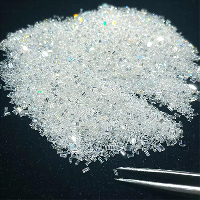 Kusursuz Melee Moissanite Baguette D Rengi Vvs1 Moissanite Elmas