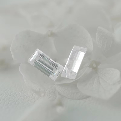 Kusursuz Melee Moissanite Baguette D Rengi Vvs1 Moissanite Elmas