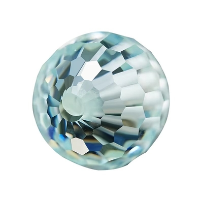 Mücevher yapımı için yuvarlak mavi Moissanite boncukları üretilen sentetik laboratuvar