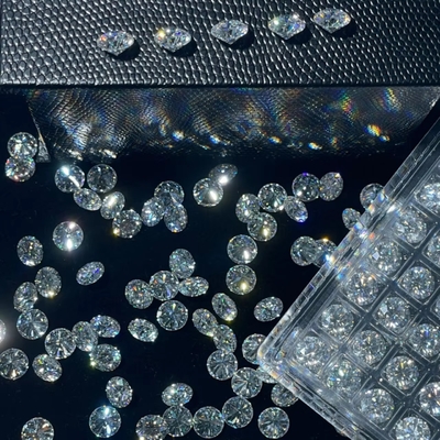 5mm-20mm VVS1 Beyaz yuvarlak kesilmiş gevşek Moissanite Taşları