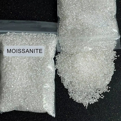 Mücevherler Beyaz VVS Melee Moissanite Elmas, Özel Melee Loose Moissanite Taşları