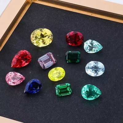 Oval Parlak Kesim 6*8mm Laboratuvar Sertifikalı Kadın Mücevherleri için Boş Renkli Moissanite