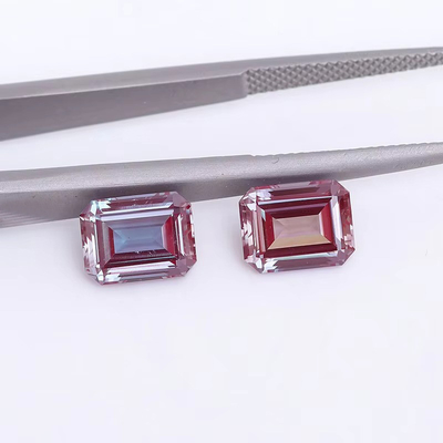Oval Parlak Kesim 6*8mm Laboratuvar Sertifikalı Kadın Mücevherleri için Boş Renkli Moissanite