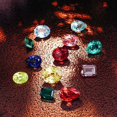Oval Parlak Kesim 6*8mm Laboratuvar Sertifikalı Kadın Mücevherleri için Boş Renkli Moissanite