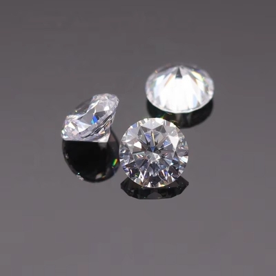 3A/5A Kübik Zirkonya gevşek taşlar Parlak Kesim Yuvarlak Şekil Beyaz Renk 6mm 8mm Değerli Taş