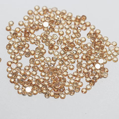 Gül Kesim Kübik Zirkonya Moissanite Yuvarlak Parlak Kesim Taşlar Uygulanan ısı işlemleri