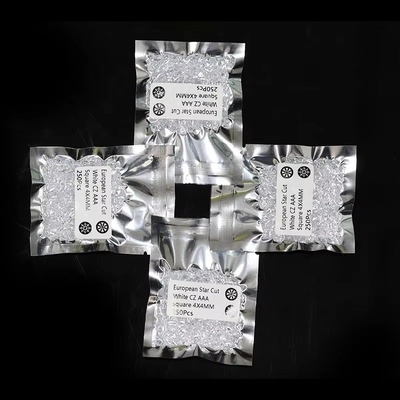 Mücevherler 0.8-2.9mm Beyaz CZ Taş Küçük Boyut Sıfır 5A Kübik Zirkonya Kadın Mücevherleri için