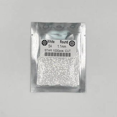 5A Kalite 1000pcs/Bag 1mm - 3.0mm Taş Mücevherler Mücevherler İçin Beyaz Kübik Zirkonya