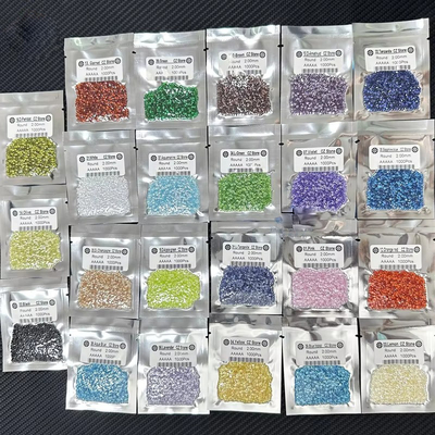Oval nişan yüzükleri Moissanite Zirkonya gevşek taş renkleri Yuvarlak Sentetik Kübik Zirkonya