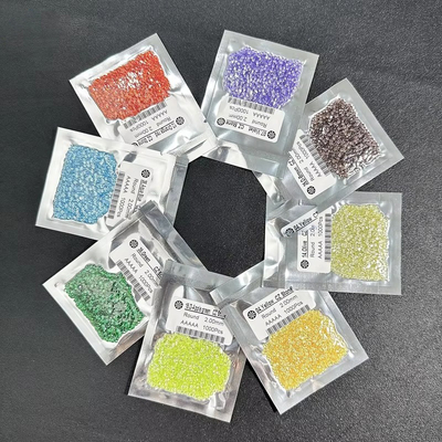 Oval nişan yüzükleri Moissanite Zirkonya gevşek taş renkleri Yuvarlak Sentetik Kübik Zirkonya