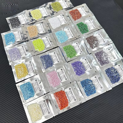 Oval nişan yüzükleri Moissanite Zirkonya gevşek taş renkleri Yuvarlak Sentetik Kübik Zirkonya