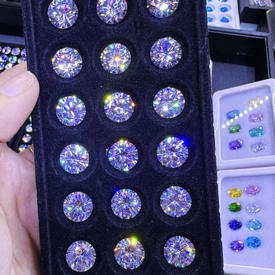 Moissanite stud yuvarlak parlak kesim laboratuvarı yaratıldı VVS gevşek Moissanite Elmas Düğün yüzükleri için moissanite yüzükleri markize