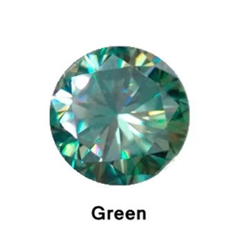 Prenses Yeşil Sarı Pembe Moissanite Taş VVS gevşek Yastık Mosanita Elmas gül altın Moissanite nişan yüzükleri