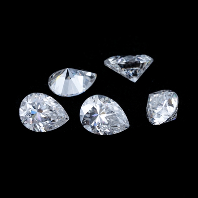 Prenses Yeşil Sarı Pembe Moissanite Taş VVS gevşek Yastık Mosanita Elmas gül altın Moissanite nişan yüzükleri
