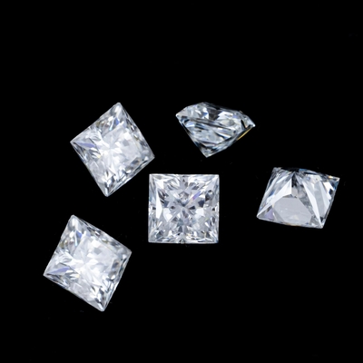 Prenses Yeşil Sarı Pembe Moissanite Taş VVS gevşek Yastık Mosanita Elmas gül altın Moissanite nişan yüzükleri