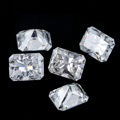 Prenses Yeşil Sarı Pembe Moissanite Taş VVS gevşek Yastık Mosanita Elmas gül altın Moissanite nişan yüzükleri