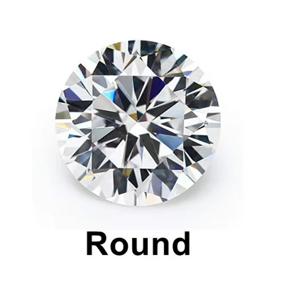 Moissanite oval yüzük Sentetik Gem Yuvarlak Parlak Kesim Charles VVS Sıfır Mossanite Elmas moissanite yüzükleri 1 karat